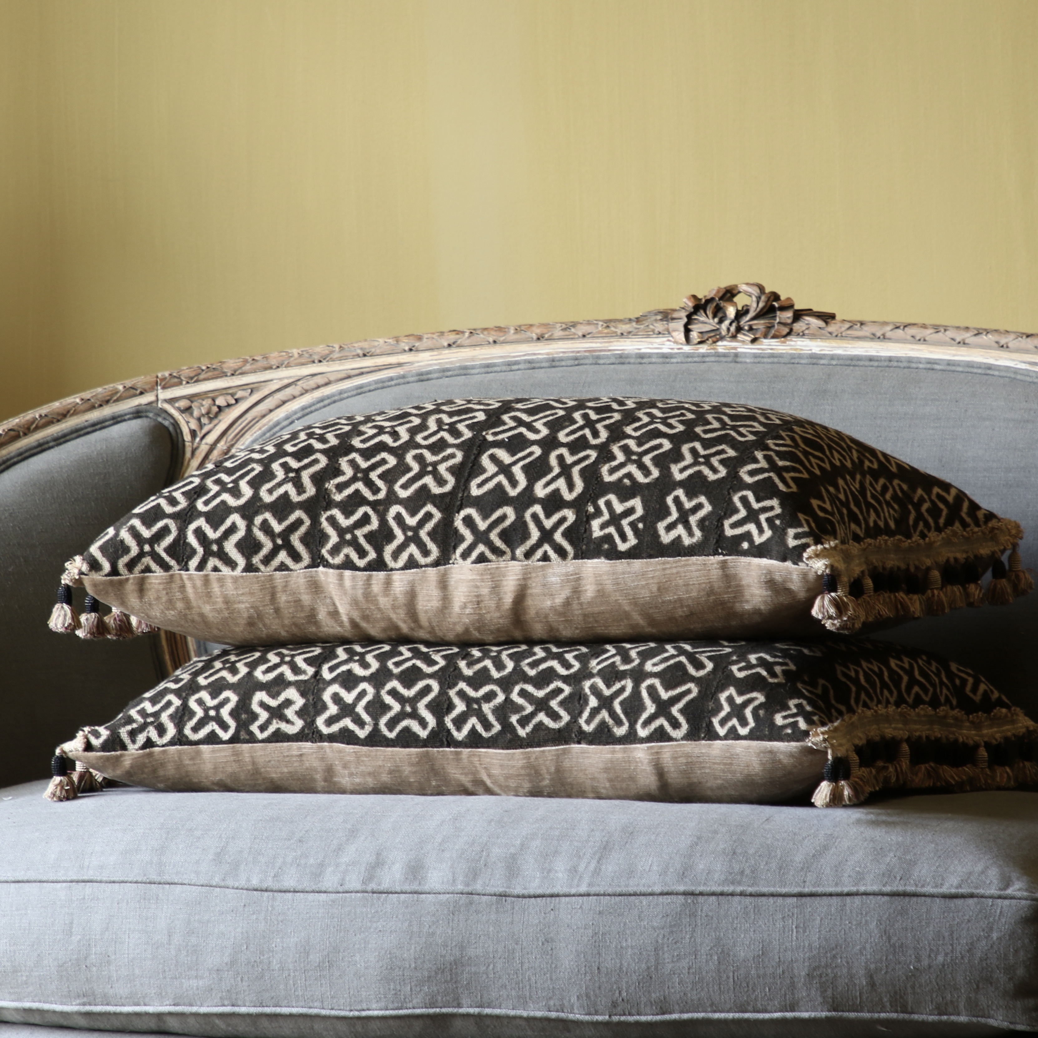 Pair of Bogolan Cushions